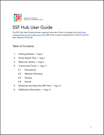 SSF Hub User Guide