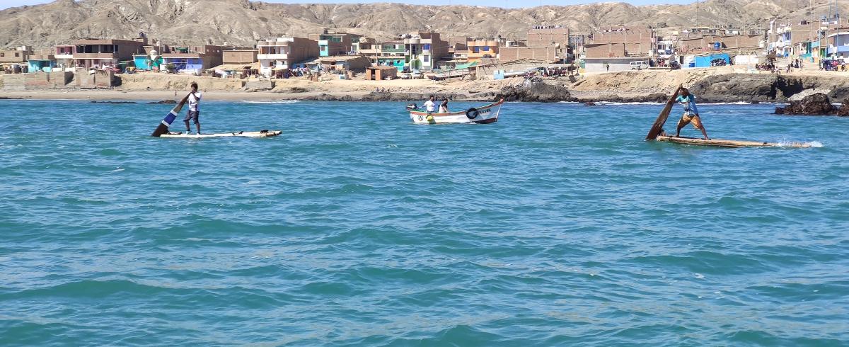 fishermen sailing on San Pedro Day